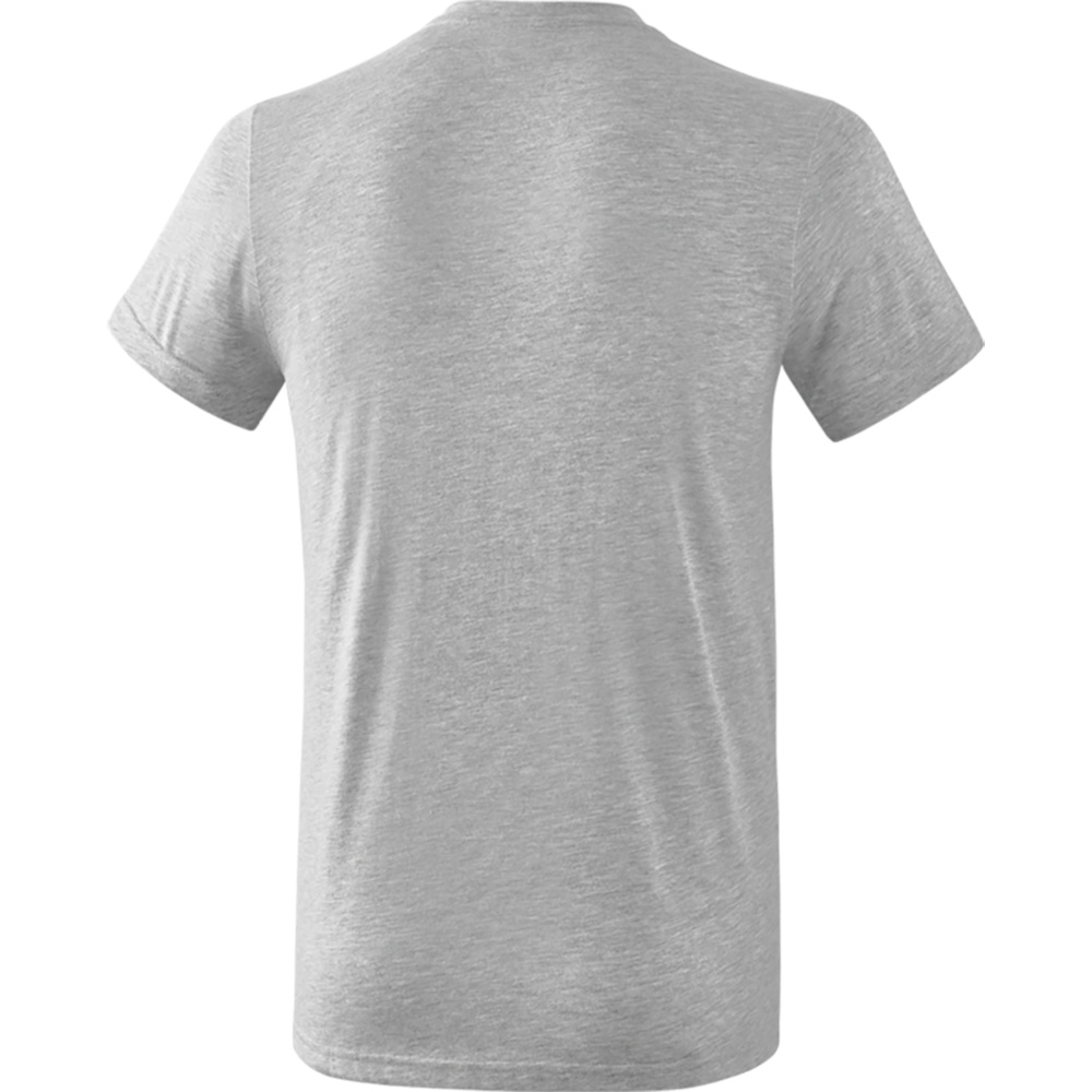 ERIMA STYLE T-SHIRT, LIGHT GREY MARL KIDS. 