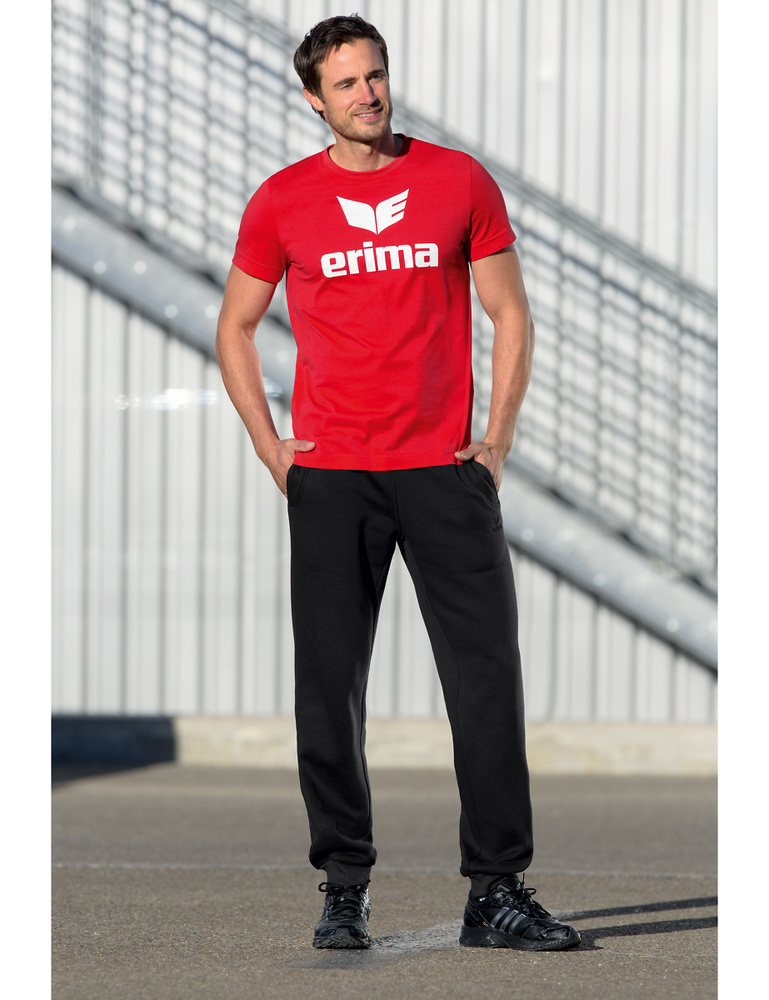 ERIMA SWEATPANTS WITH NARROW WAISTBAND, BLACK KIDS. 