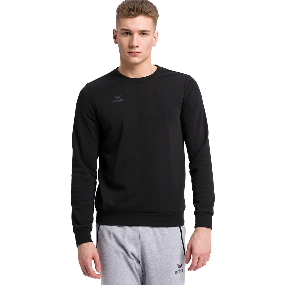 ERIMA SWEATSHIRT, BLACK KIDS. 