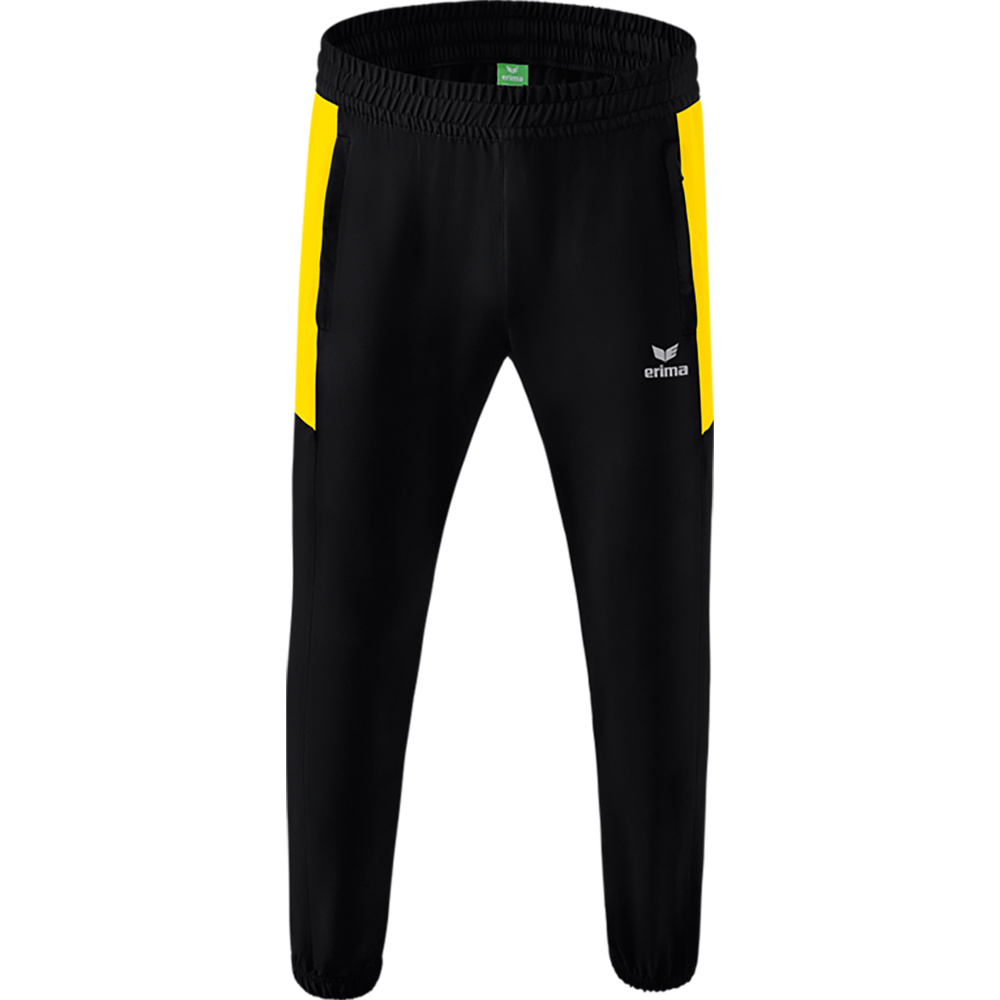 ERIMA TEAM PRESENTATION PANTS, BLACK-YELLOW MEN. 