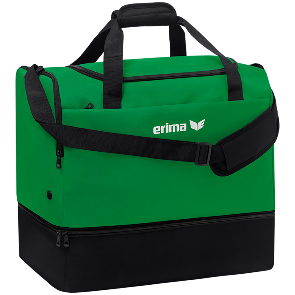 ERIMA TEAM SPORTS BAG WITH BOTTOM COMPARTMENT, EMERALD. 