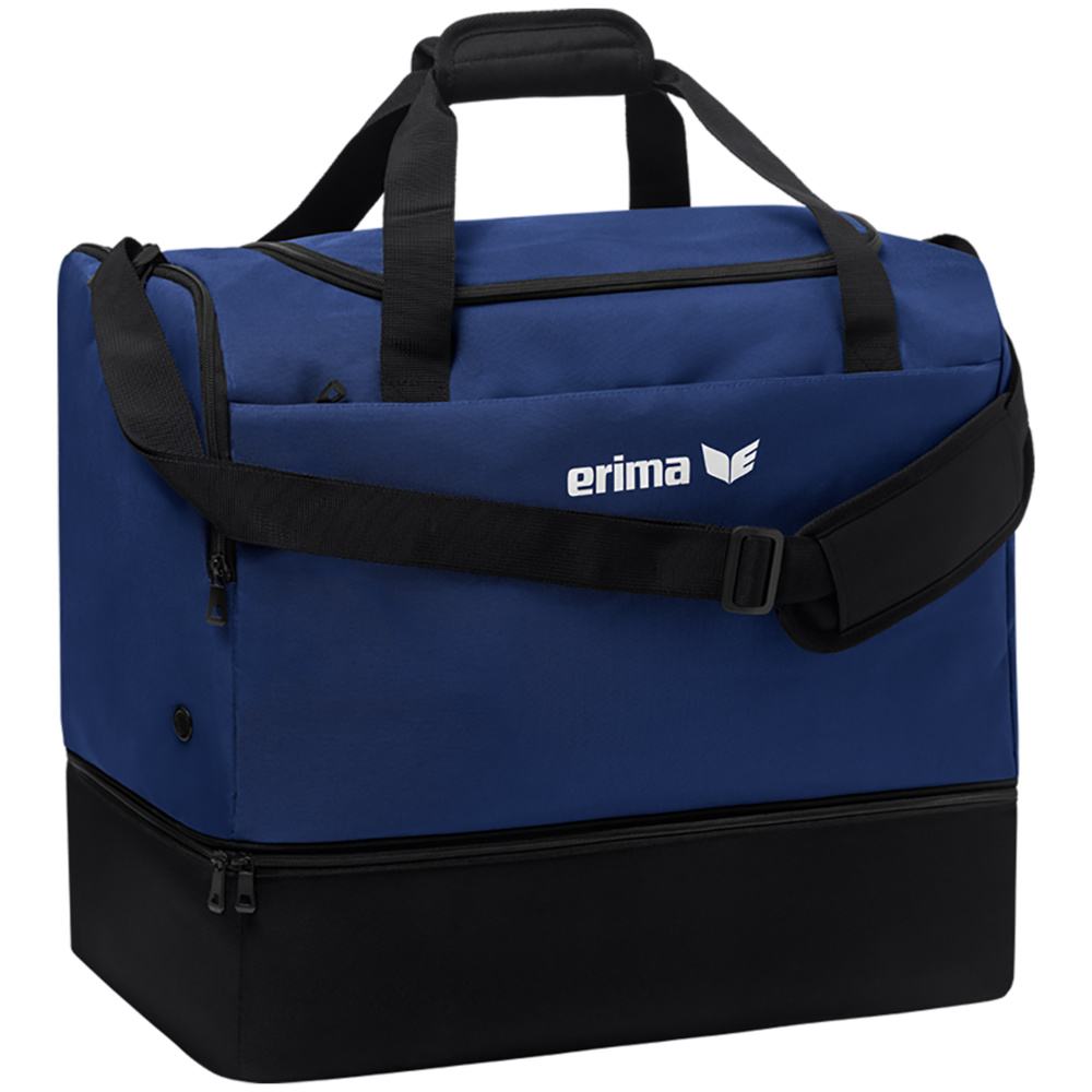 ERIMA TEAM SPORTS BAG WITH BOTTOM COMPARTMENT, NEW NAVY. 