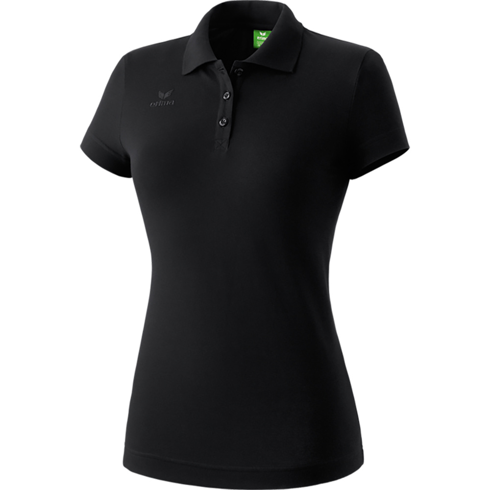 ERIMA TEAMSPORTS POLO-SHIRT, BLACK WOMEN. 