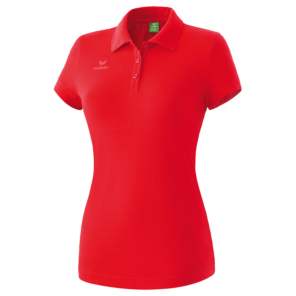 ERIMA TEAMSPORTS POLO-SHIRT, RED WOMEN. 