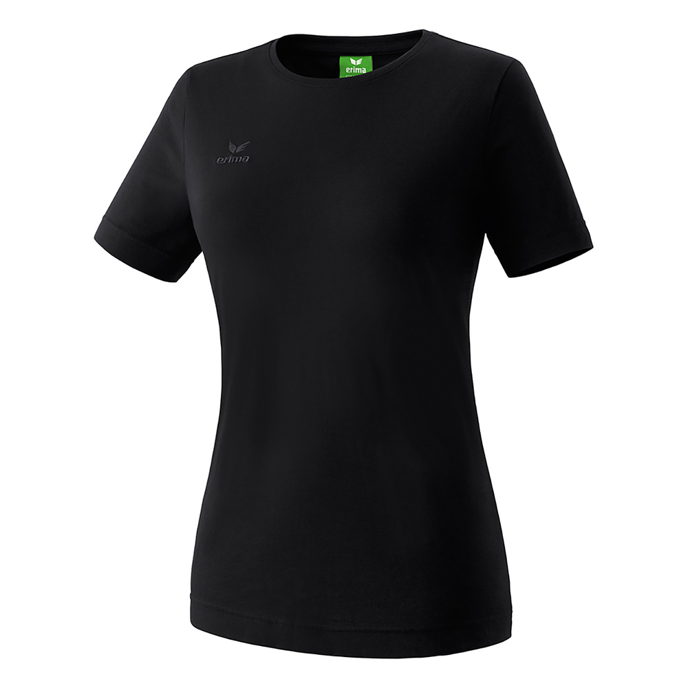 ERIMA TEAMSPORTS T-SHIRT, BLACK LADIES. 