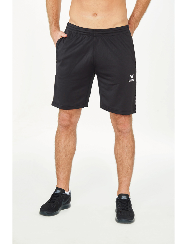 ERIMA TRAINING SHORTS, BLACK KIDS. 