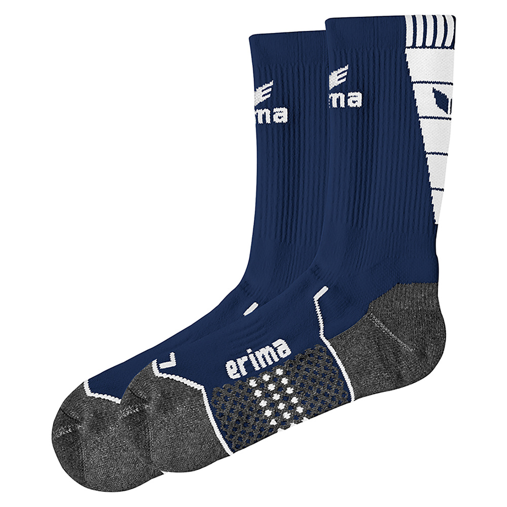 ERIMA TRAINING SOCKS, NEW NAVY-WHITE UNISEX. 