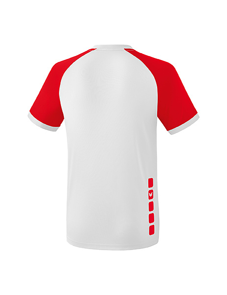 ERIMA ZENARI 3.0 CAMISETA MANGA CORTA, BLANCA-ROJA HOMBRE. 