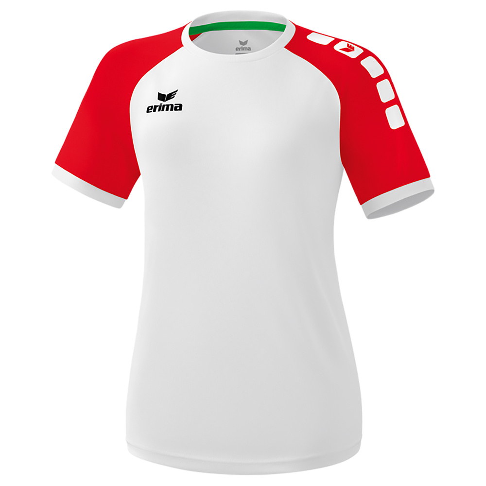 ERIMA ZENARI 3.0 CAMISETA WOMENGA CORTA, BLANCA-ROJA MUJER. 