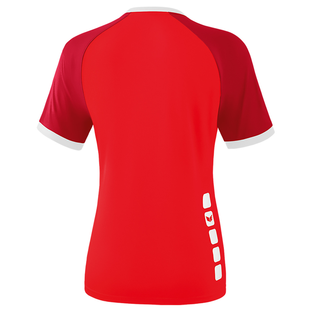 ERIMA ZENARI 3.0 CAMISETA WOMENGA CORTA, ROJA-RUBÍ-BLANCA MUJER. 