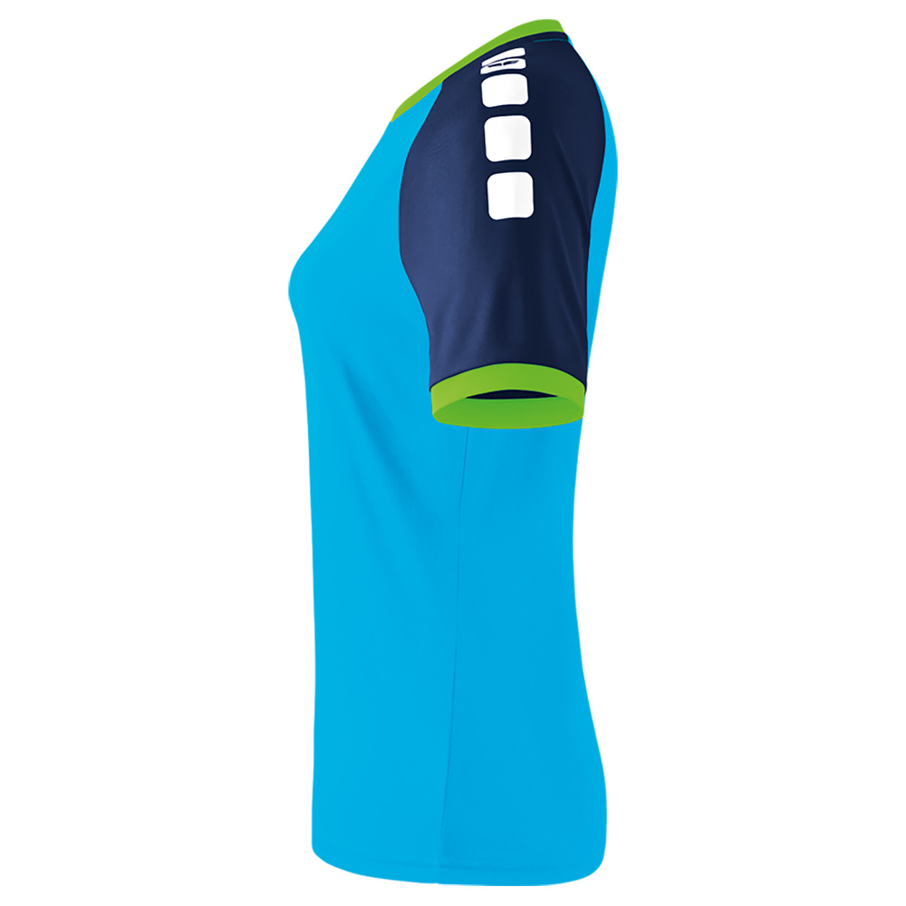 ERIMA ZENARI 3.0 JERSEY, CURACAO-NEW NAVY-GREEN GECKO WOMEN. 