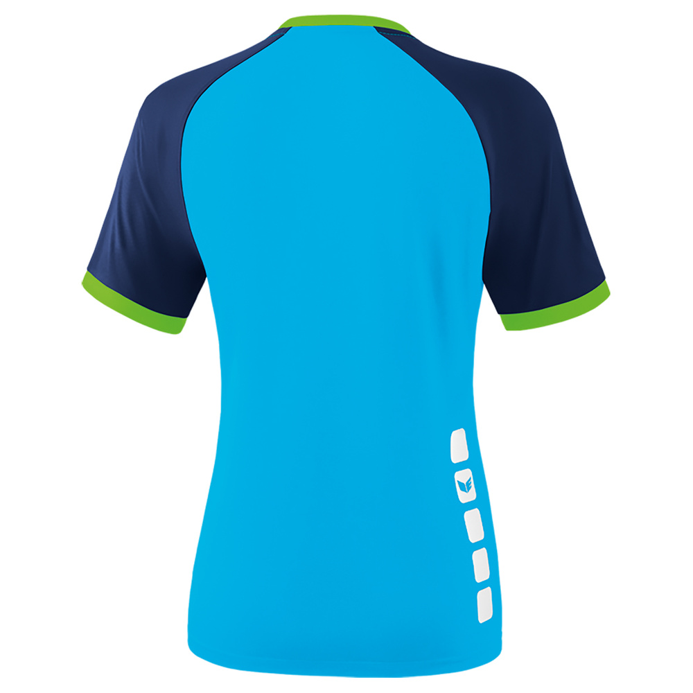 ERIMA ZENARI 3.0 JERSEY, CURACAO-NEW NAVY-GREEN GECKO WOMEN. 