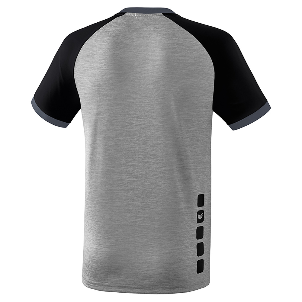 ERIMA ZENARI 3.0 JERSEY, GREY MARL-BLACK-DARK GREY MAN. 