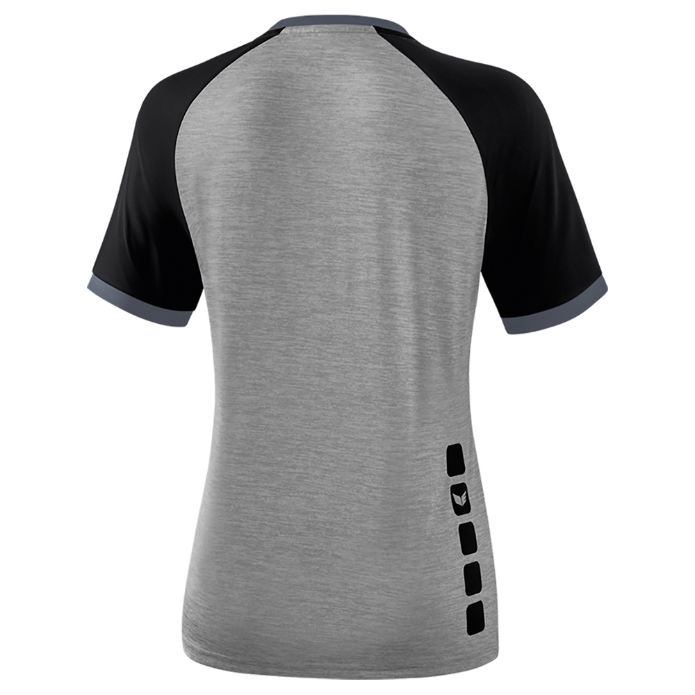 ERIMA ZENARI 3.0 JERSEY, GREY MARL-BLACK-DARK GREY WOMEN. 