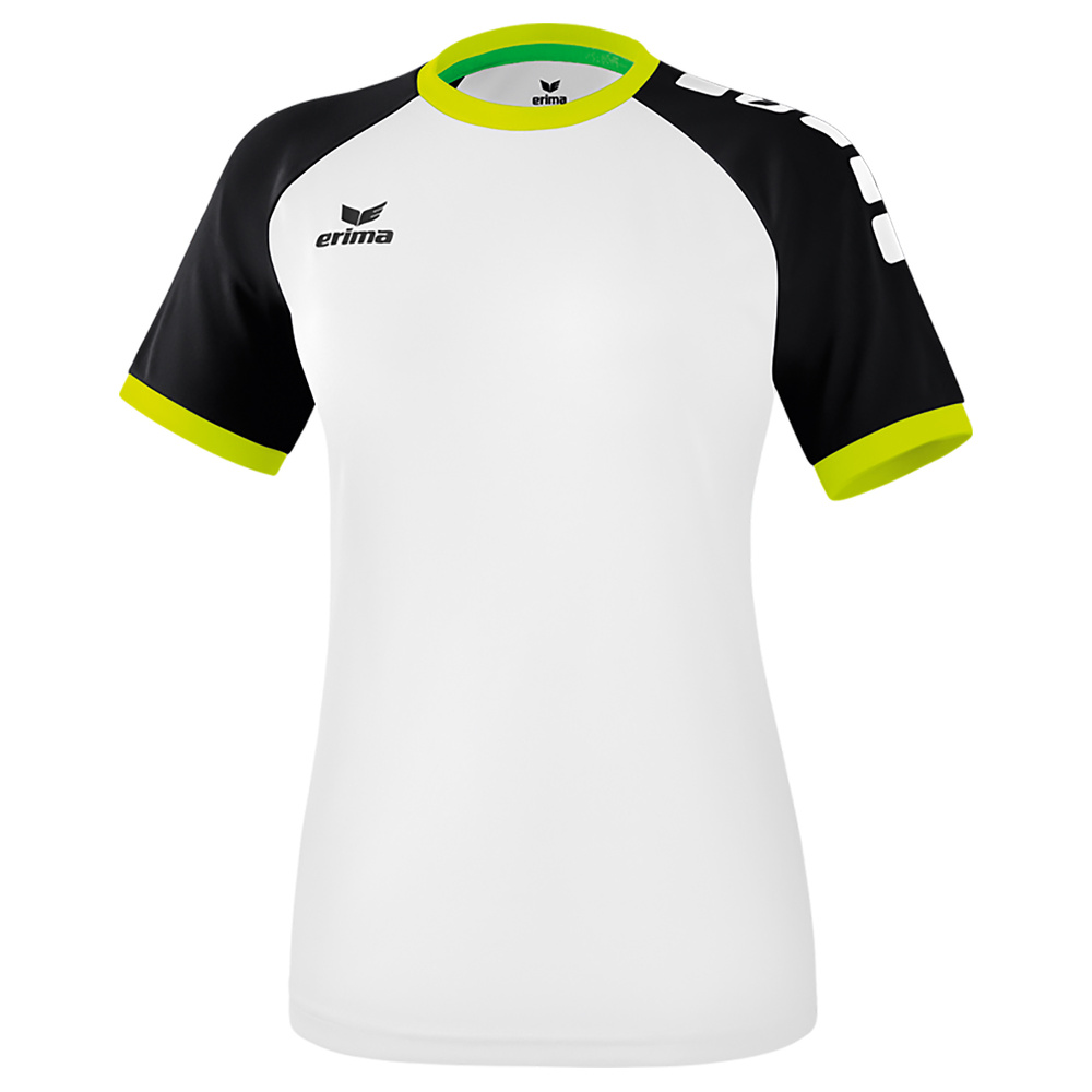 ERIMA ZENARI 3.0 JERSEY, WHITE-BLACK-LIME POP WOMEN. 