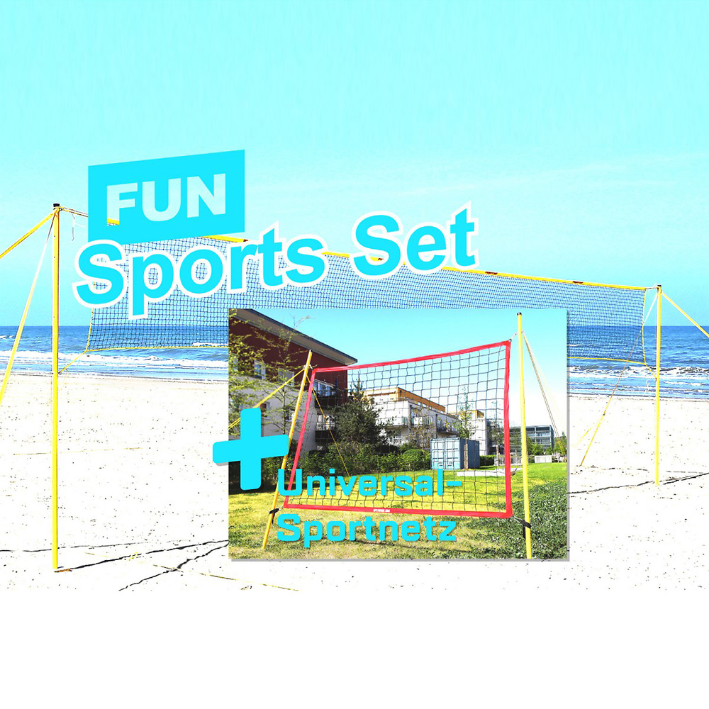 FUN SPORT SET + MULTIPURPOSE SPORTS NET (FUNTEC). 