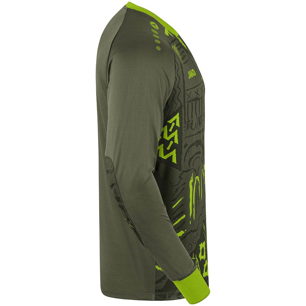 GK JERSEY JAKO TROPICANA, KHAKI-NEON GREEN MEN. 