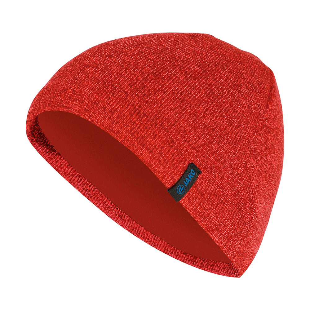 GORRO DE PUNTO JAKO, ROJO MELANGE. 