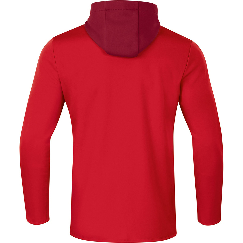 HOODED JACKET JAKO CHAMP 2.0, RED-WINE RED MEN. 