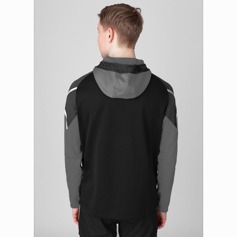 HOODED JACKET JAKO PERFORMANCE, BLACK-ANTHRA LIGHT KIDS. 