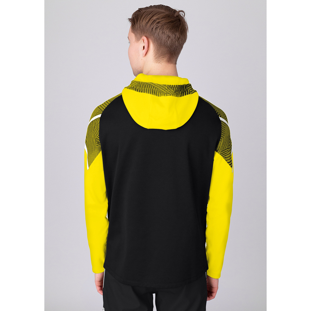 HOODED JACKET JAKO PERFORMANCE, BLACK-SOFT-YELLOW MEN. 