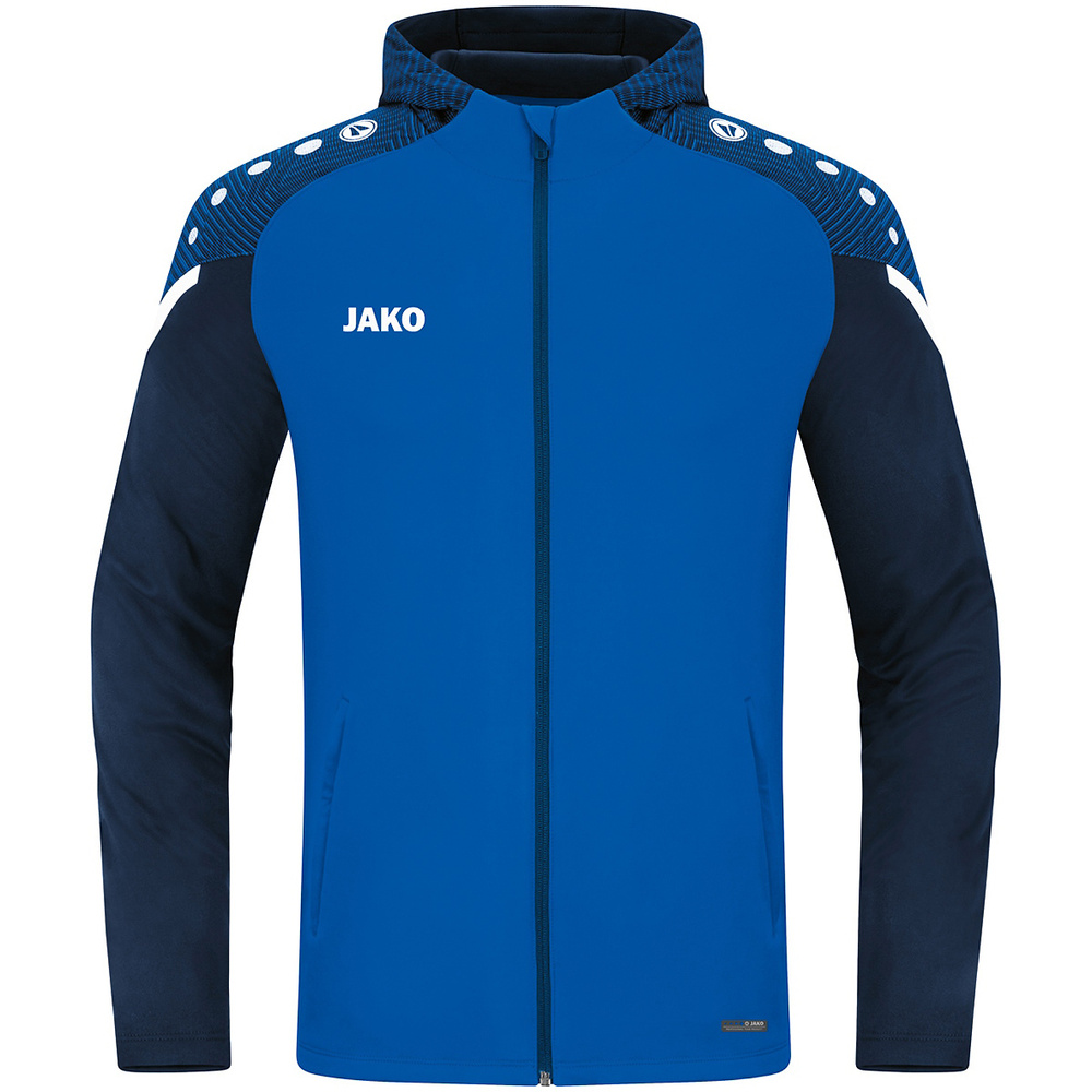 HOODED JACKET JAKO PERFORMANCE, ROYAL-SEABLUE MEN. 