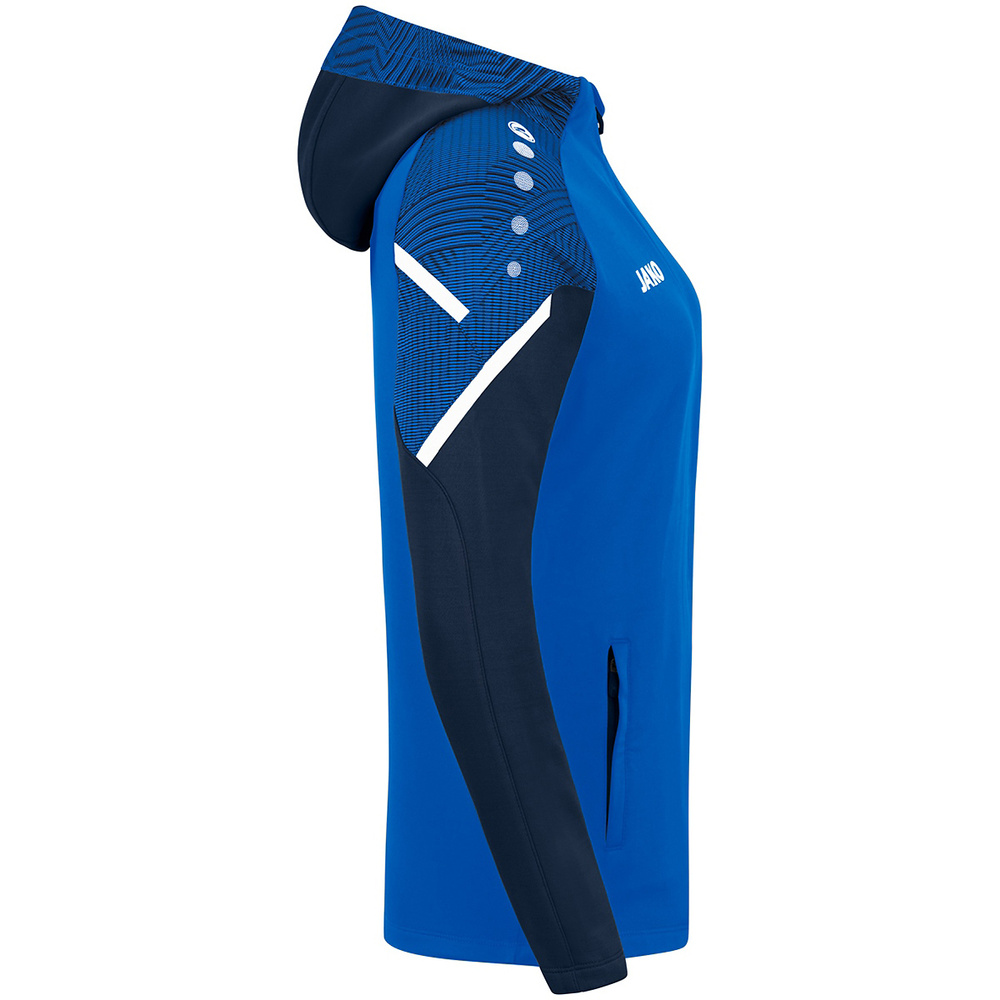 HOODED JACKET JAKO PERFORMANCE, ROYAL-SEABLUE WOMEN. 