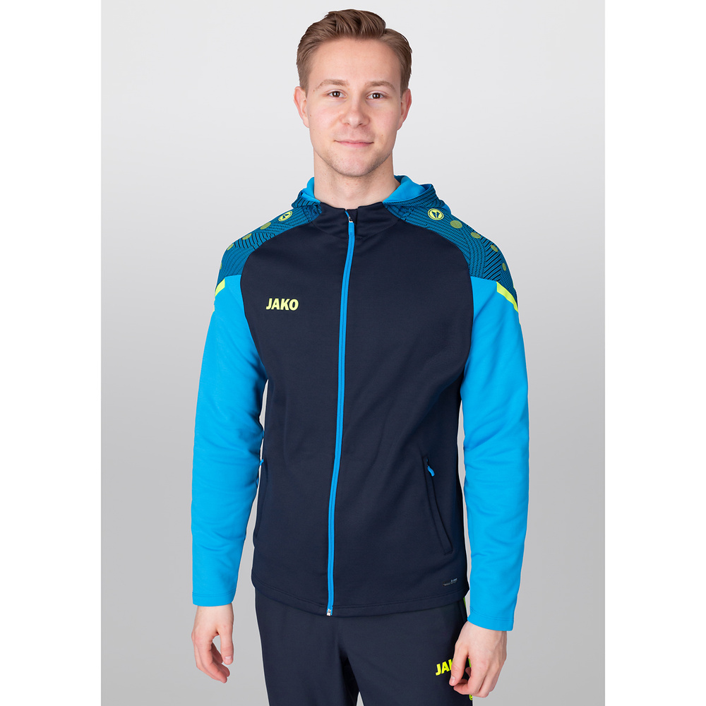 HOODED JACKET JAKO PERFORMANCE, SEABLUE-JAKO BLUE MEN. 