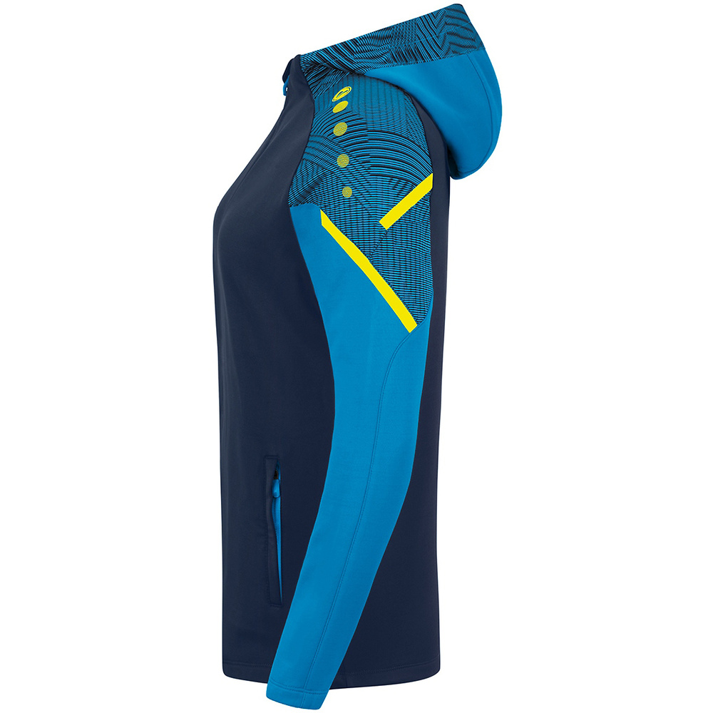 HOODED JACKET JAKO PERFORMANCE, SEABLUE-JAKO BLUE WOMEN. 