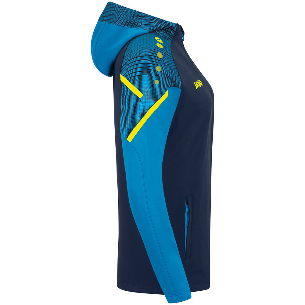 HOODED JACKET JAKO PERFORMANCE, SEABLUE-JAKO BLUE WOMEN. 