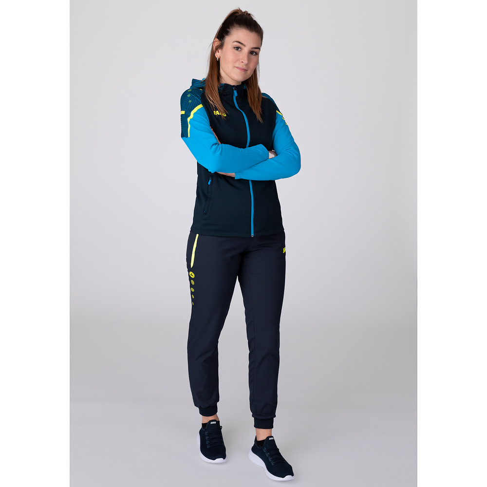 HOODED JACKET JAKO PERFORMANCE, SEABLUE-JAKO BLUE WOMEN. 