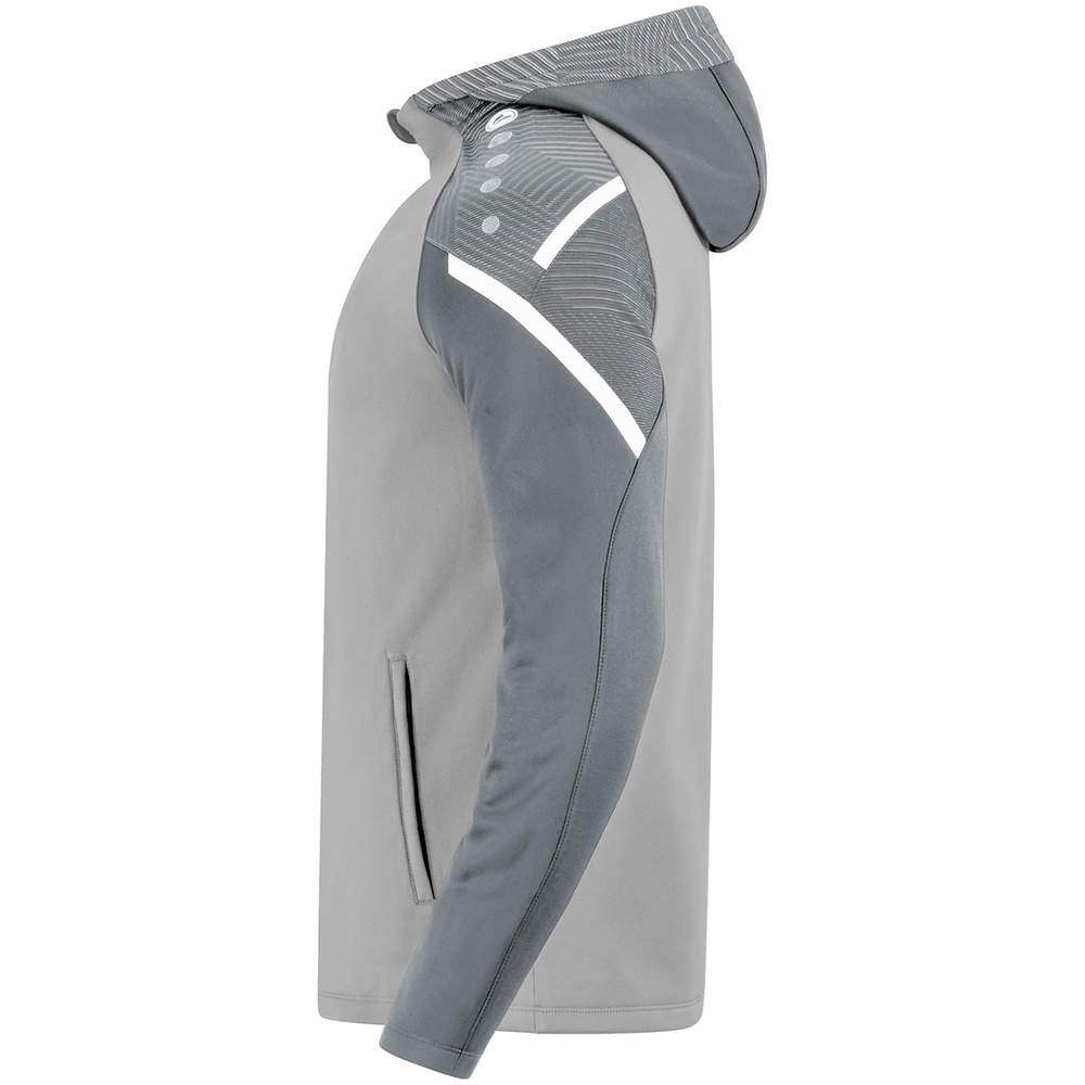 HOODED JACKET JAKO PERFORMANCE, SOFT GREY-STONE GREY KIDS. 