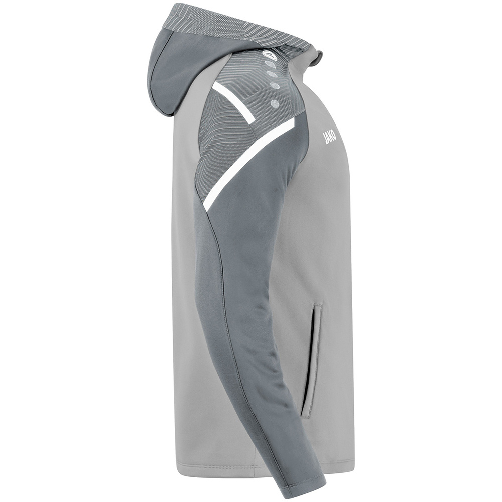 HOODED JACKET JAKO PERFORMANCE, SOFT GREY-STONE GREY KIDS. 