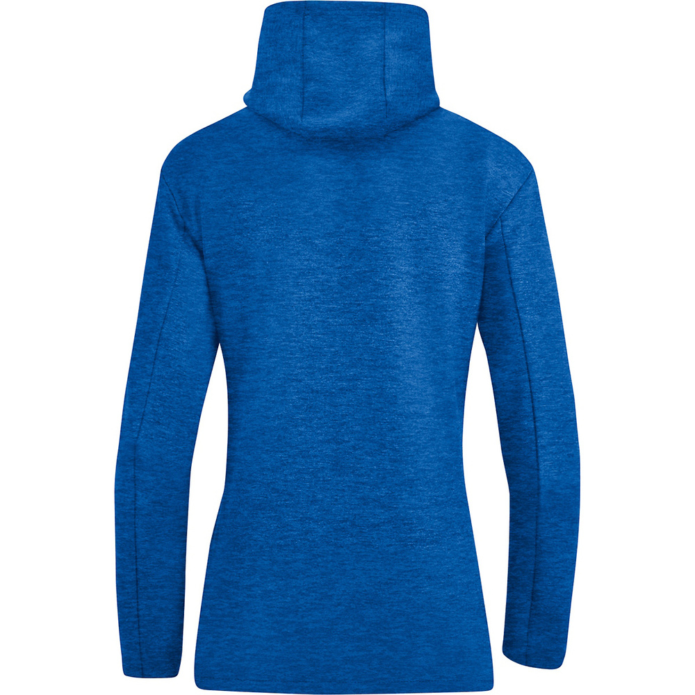 HOODED JACKET JAKO PREMIUM BASICS, ROYAL MELANGE WOMEN. 