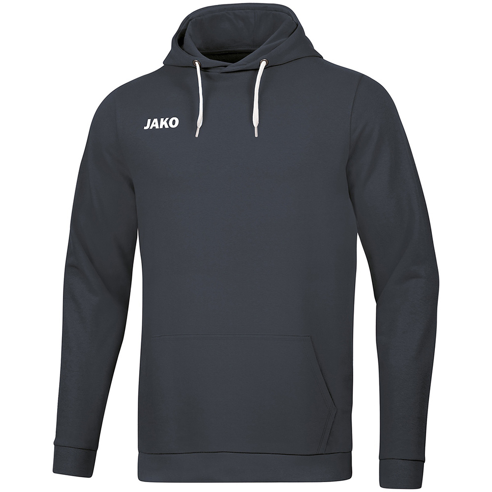 HOODED SWEATER JAKO BASE, ANTHRACITE MEN. 