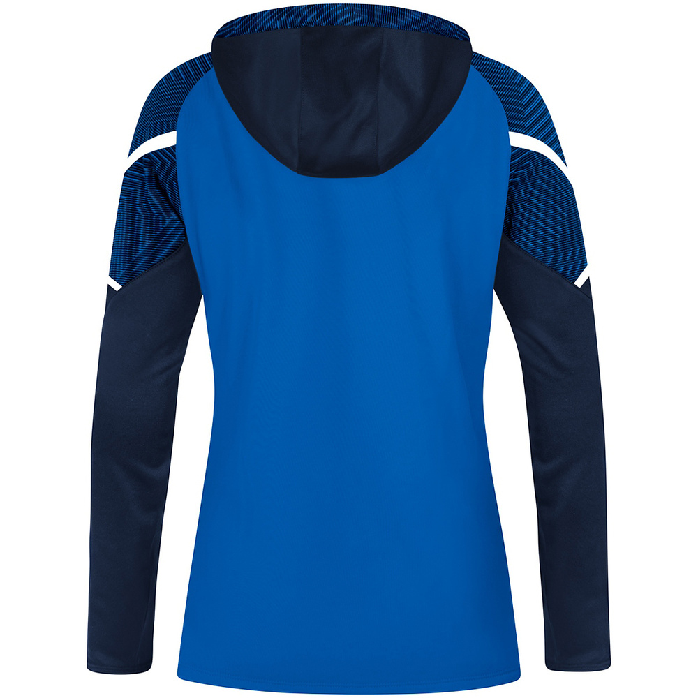 HOODED SWEATER JAKO PERFORMANCE, ROYAL-SEABLUE WOMEN. 