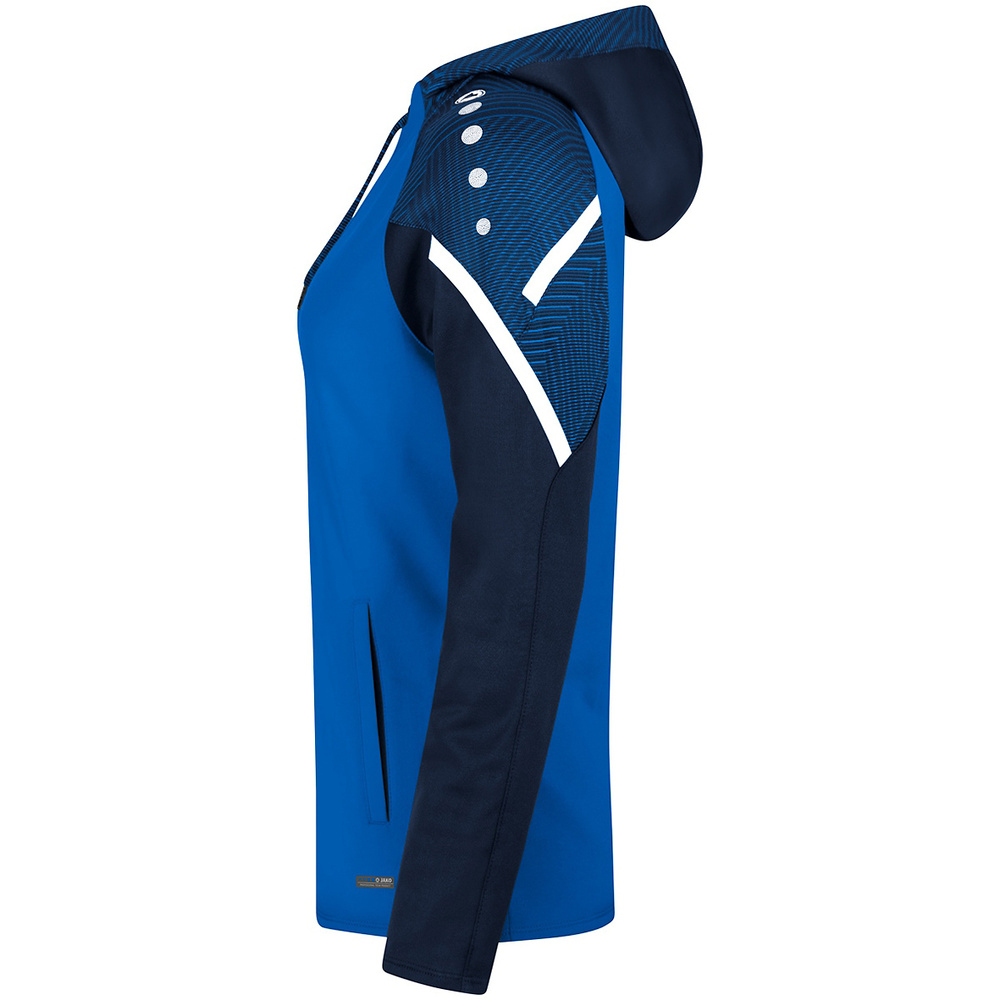 HOODED SWEATER JAKO PERFORMANCE, ROYAL-SEABLUE WOMEN. 