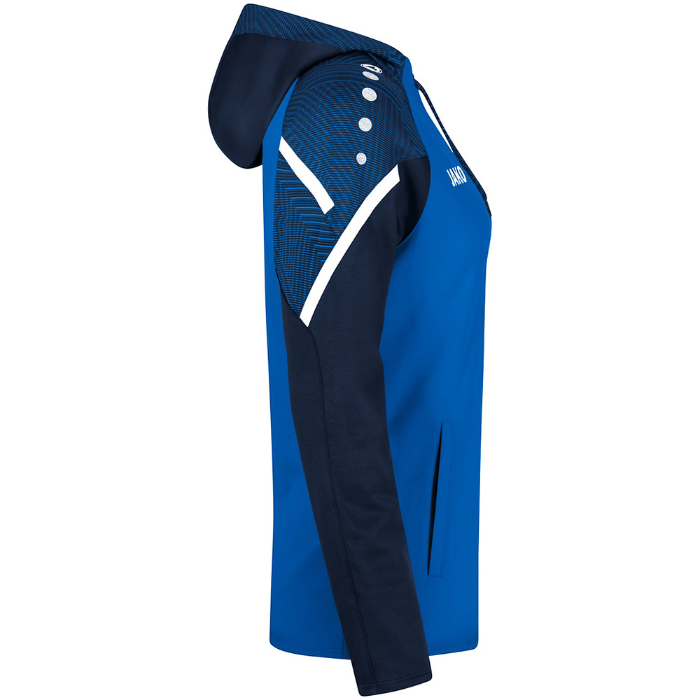 HOODED SWEATER JAKO PERFORMANCE, ROYAL-SEABLUE WOMEN. 