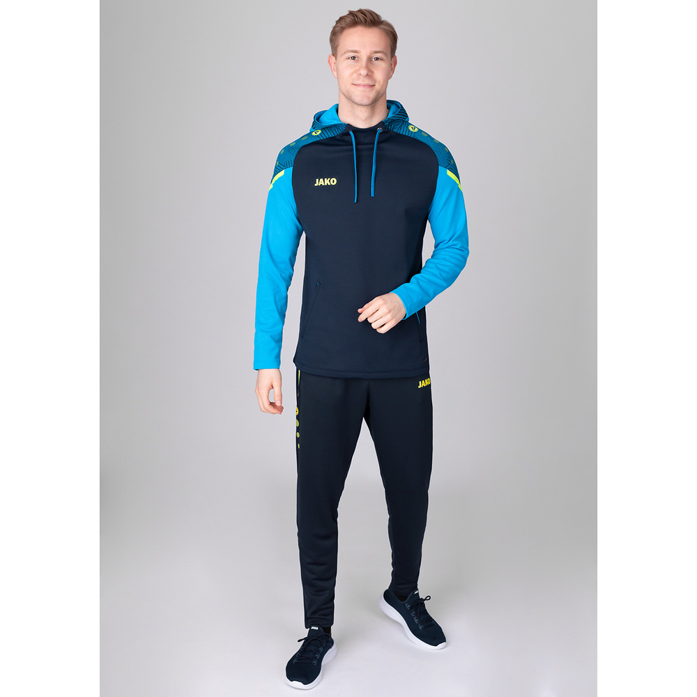 HOODED SWEATER JAKO PERFORMANCE, SEABLUE-JAKO BLUE KIDS. 