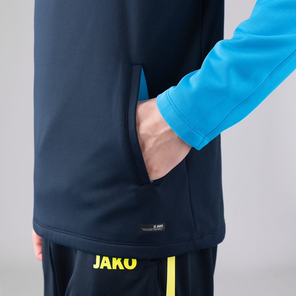 HOODED SWEATER JAKO PERFORMANCE, SEABLUE-JAKO BLUE KIDS. 