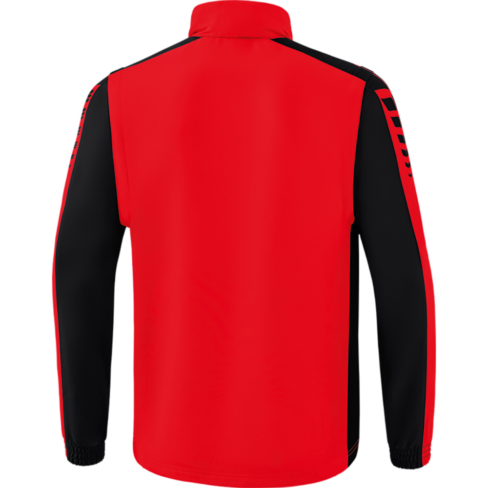 IMPERMEABLE ERIMA SIX WINGS CON MANGAS DESMONTABLES, NEGRO-ROJO HOMBRE. 