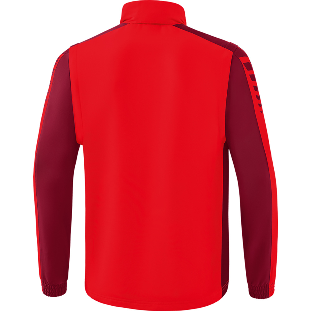 IMPERMEABLE ERIMA SIX WINGS CON MANGAS DESMONTABLES, ROJO-BURDEOS HOMBRE. 