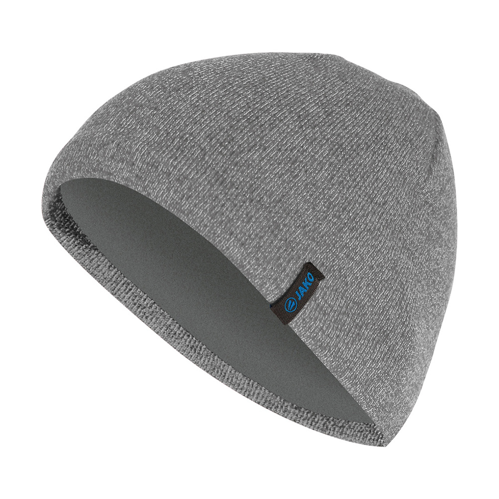 JAKO KNITTED CAP, GREY MELANGE. 