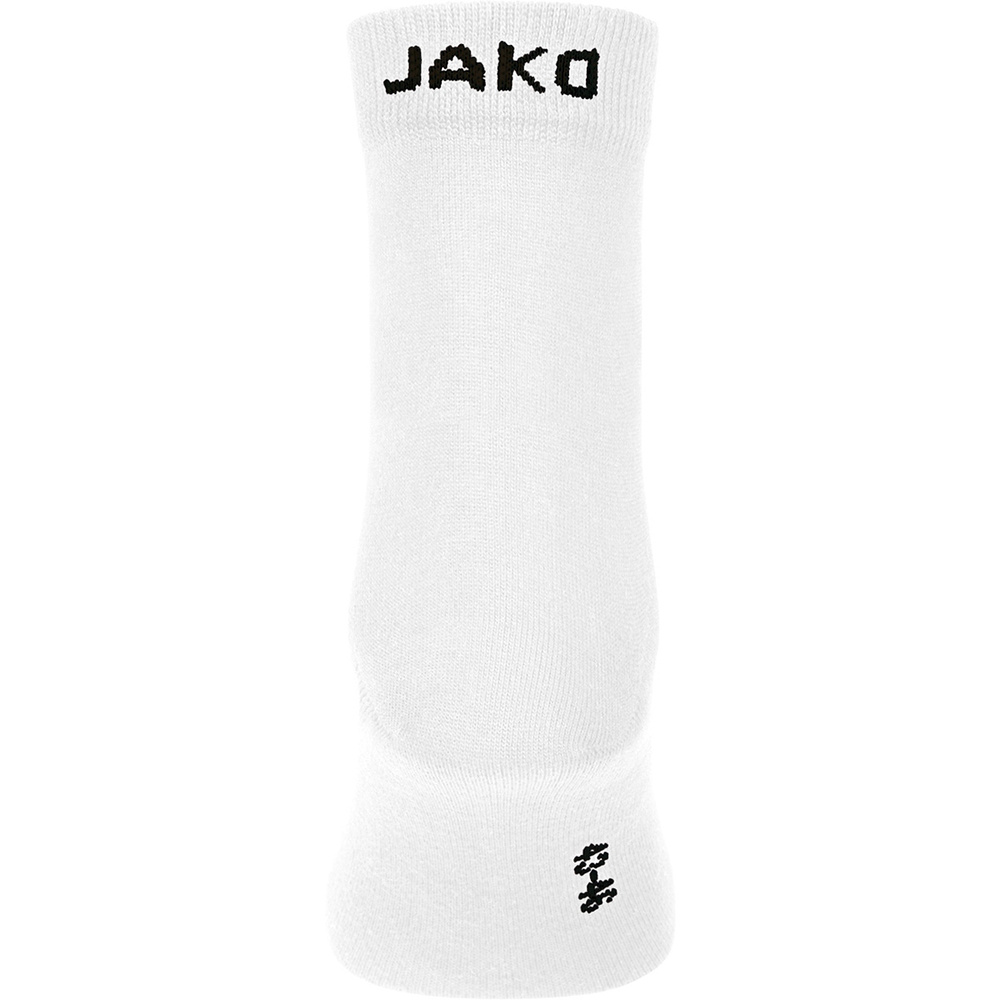 JAKO LEISURE SOCKS SHORT 3-PACK, WHITE. 