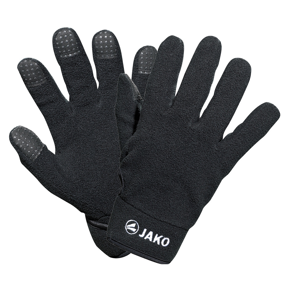 JAKO PLAYER GLOVE FLEECE, BLACK. 