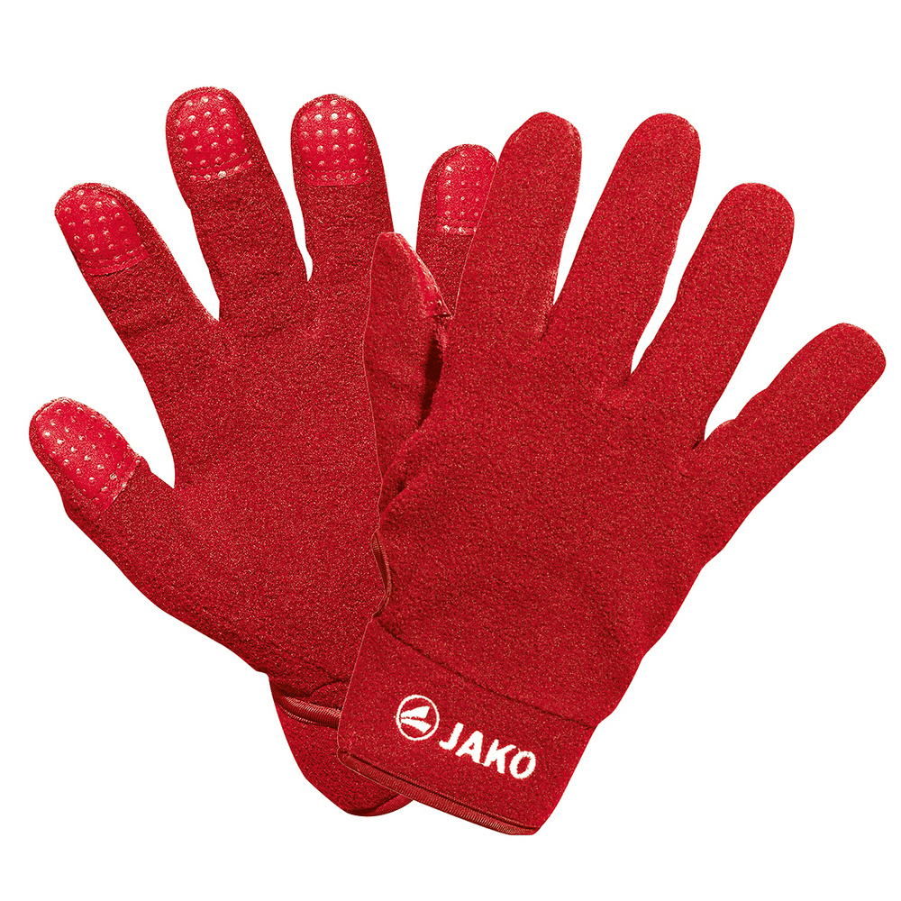 JAKO PLAYER GLOVE FLEECE, RED. 