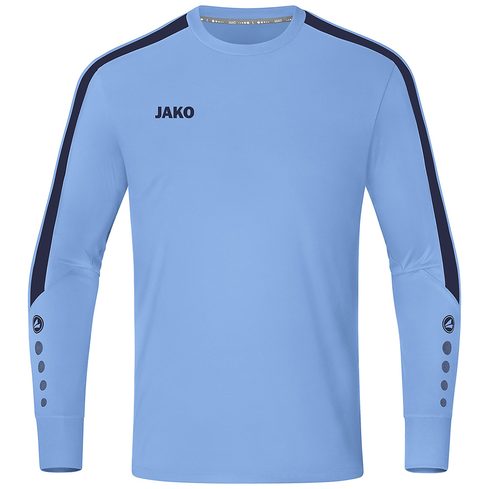 JAKO POWER GK JERSEY, SKY BLUE-MARINE KIDS. 