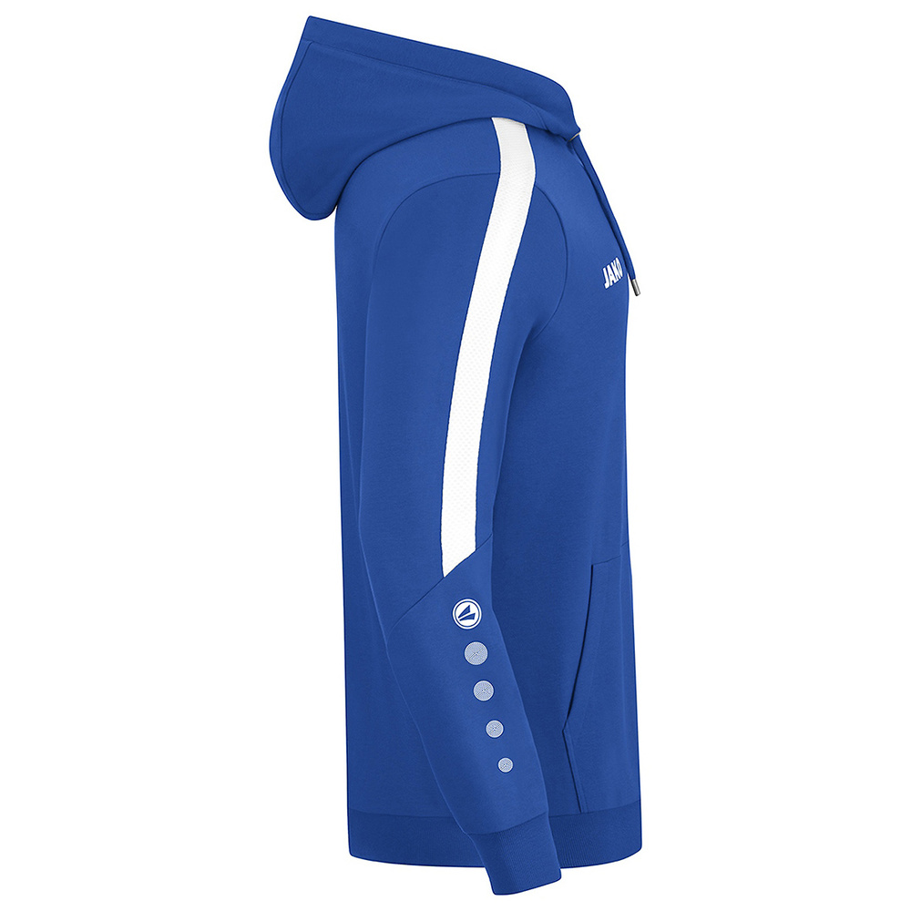 JAKO POWER HOODED JACKET, ROYAL-WHITE WOMEN. 