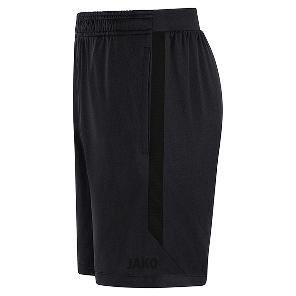 JAKO POWER LEISURE SHORTS, BLACK KIDS. 