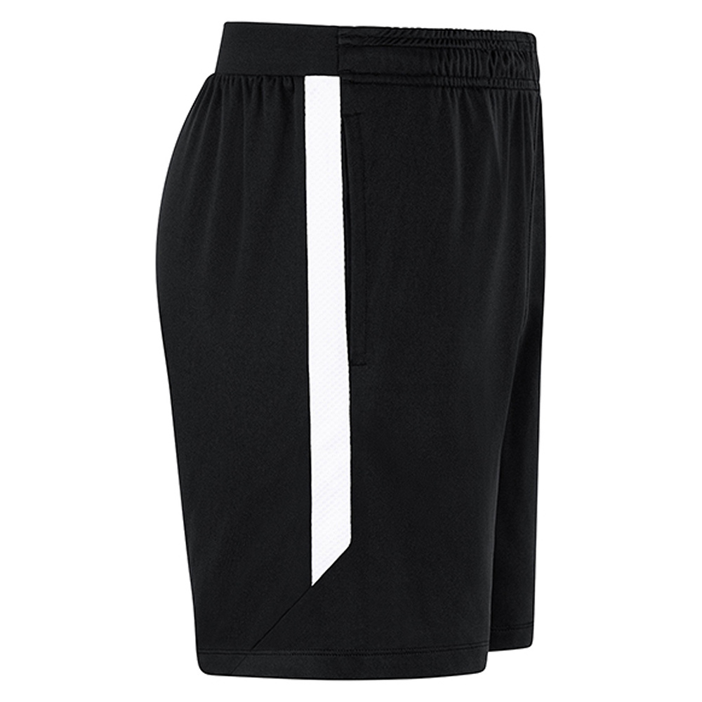 JAKO POWER LEISURE SHORTS, BLACK-WHITE KIDS. 